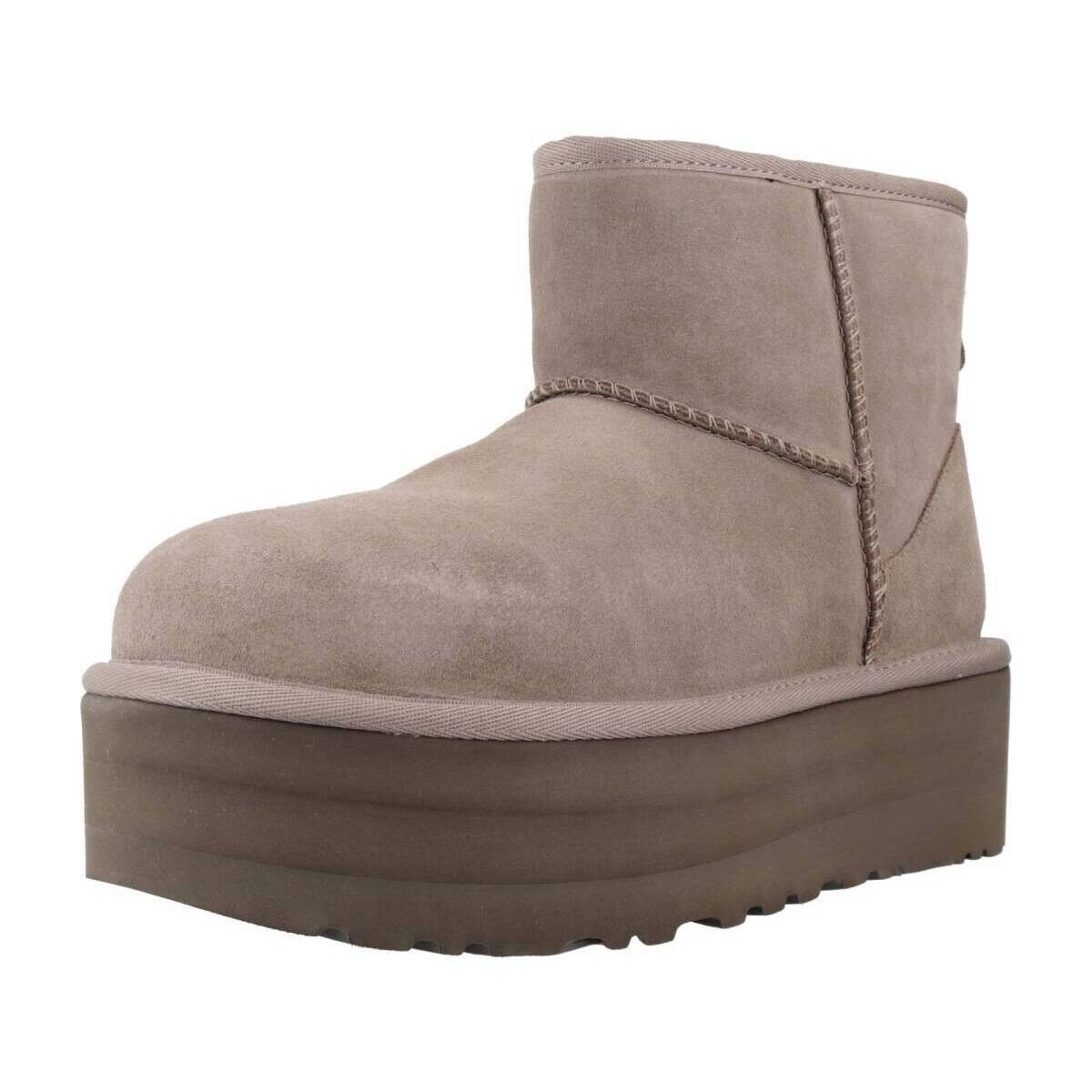 Schuhe Damen Low Boots UGG CLASSIC MINI PLATFORM Grau