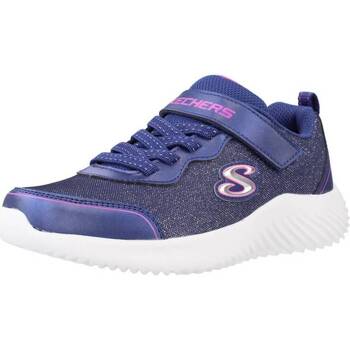Schuhe Mädchen Sneaker Low Skechers BOUNDER GIRLY GROOVE Blau