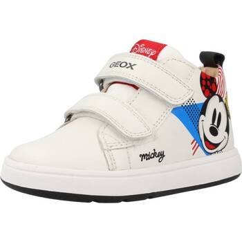 Schuhe Jungen Sneaker Low Geox B BIGLIA BOY Weiss