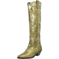 Schuhe Damen Stiefel Curiosite 2317C Gold
