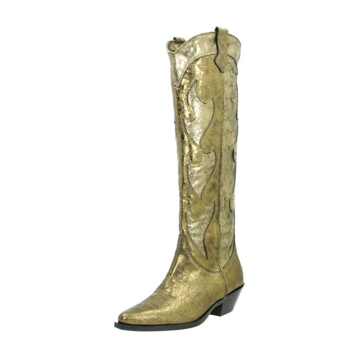 Schuhe Damen Stiefel Curiosite 2317C Gold
