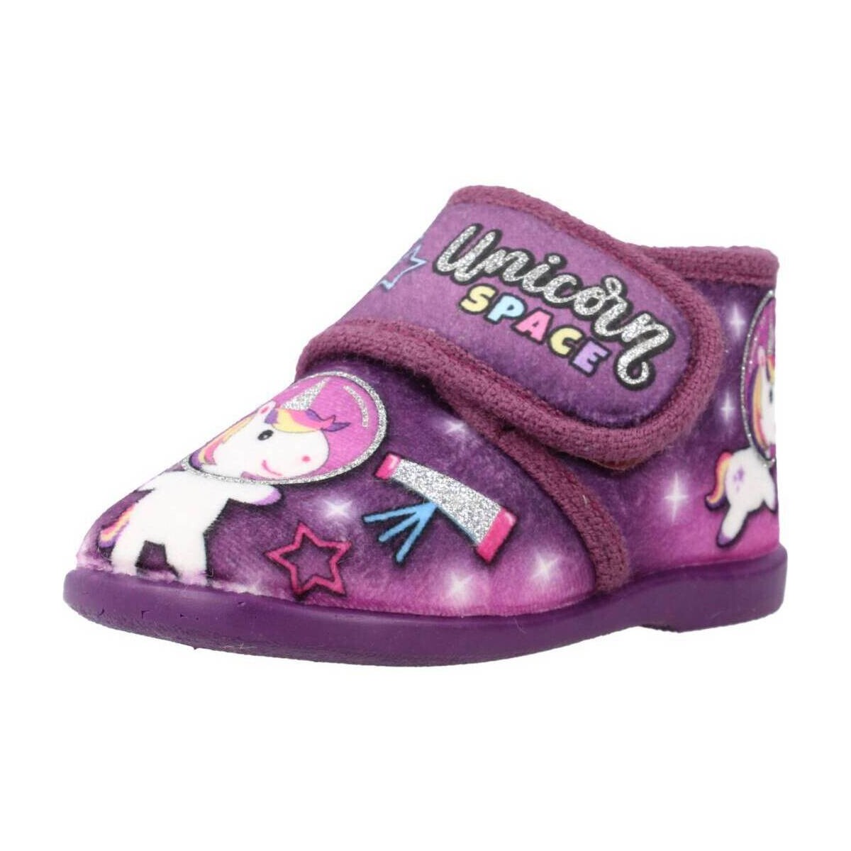 Schuhe Mädchen Hausschuhe Vulladi 4123 140 Violett