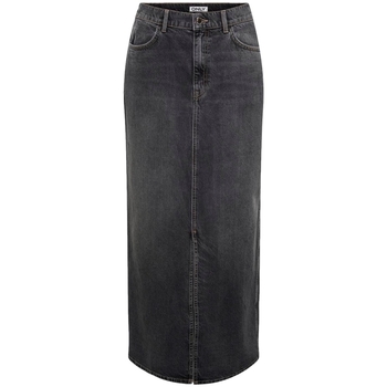 Only Noos Cilla Long Skirt - Washed Black Schwarz