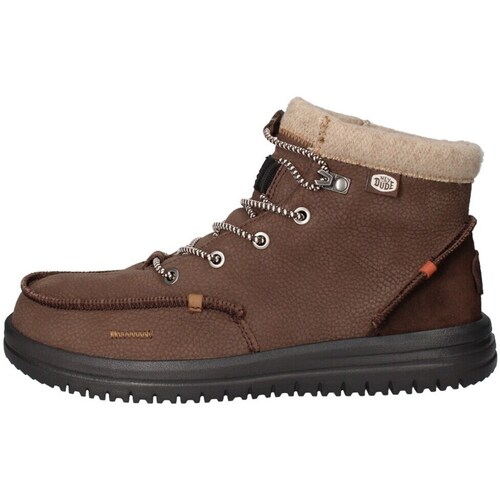 Schuhe Herren Sneaker Low HEYDUDE Bradley Boot Leather Braun