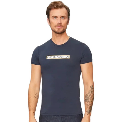 Kleidung Herren T-Shirts Emporio Armani eagle Blau