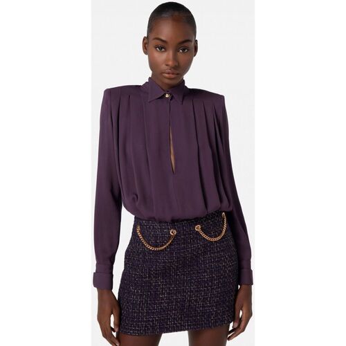 Kleidung Damen Hemden Elisabetta Franchi CB00637E2-200 Violett
