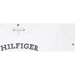 Kleidung Mädchen T-Shirts & Poloshirts Tommy Hilfiger KG0KG07431 MONOTYPE-WHITE Weiss