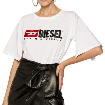Kleidung Damen T-Shirts & Poloshirts Diesel 00SPB9-0CATJ Weiss