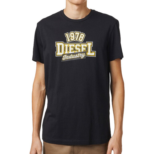Kleidung Herren T-Shirts & Poloshirts Diesel A03365-0GRAI Schwarz