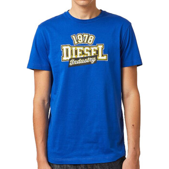 Kleidung Herren T-Shirts & Poloshirts Diesel A03365-0GRAI Blau