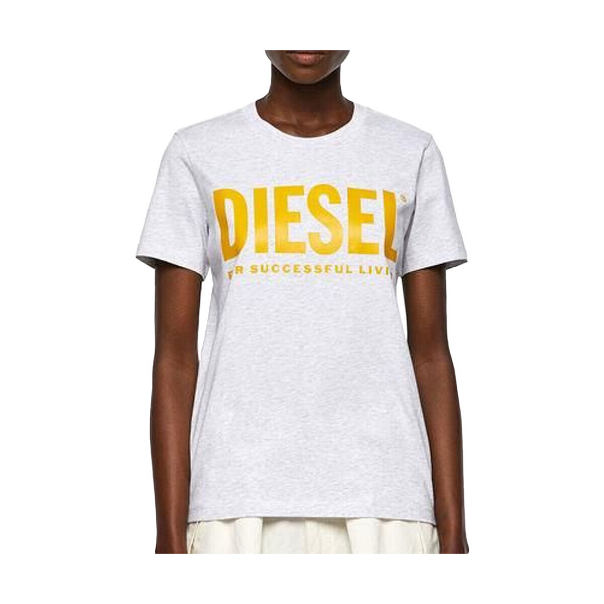 Kleidung Damen T-Shirts & Poloshirts Diesel A04685-0AAXJ Grau