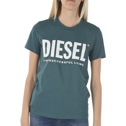 Kleidung Damen T-Shirts & Poloshirts Diesel A04685-0AAXJ Blau