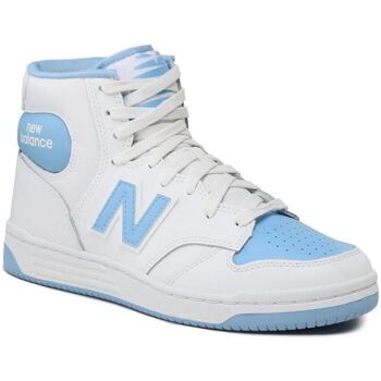 Schuhe Sneaker New Balance BB480SCC-WHITE/SKY Weiss