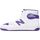 Schuhe Sneaker New Balance BB480SCE-WHITE/PURPLE Weiss