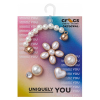 Accessoires Schuh Accessoires Crocs Dainty Pearl Jewelry 5 Pack Weiss / Gold