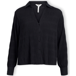 Kleidung Damen Tops / Blusen Object Stina Shirt L/S  - Black Schwarz
