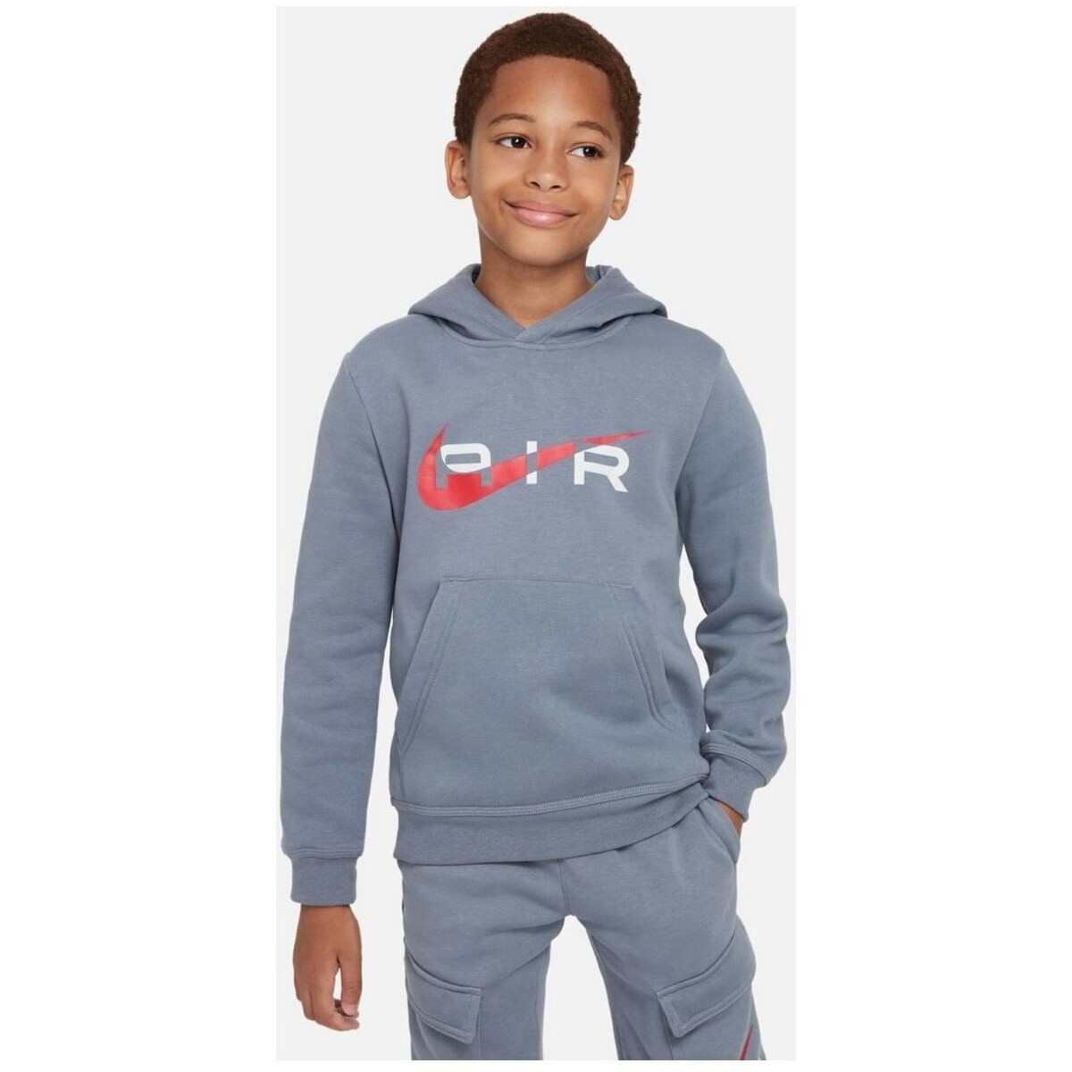 Kleidung Jungen Sweatshirts Nike Sport Air Hoodie FV2341-065 Grau