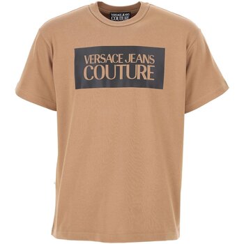 Kleidung Herren T-Shirts Versace 73GAF01 CJ04F Braun