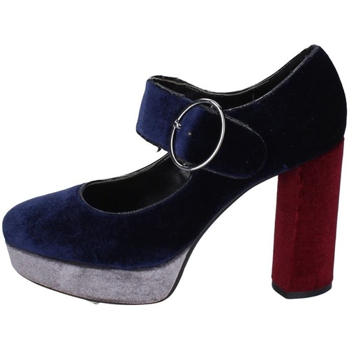 Schuhe Damen Pumps Luciano Barachini EY286 Blau