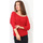 Kleidung Damen Pullover La Modeuse 68967_P160856 Rot