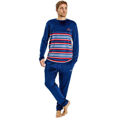 Kleidung Herren Pyjamas/ Nachthemden Munich MUDP0152 Blau