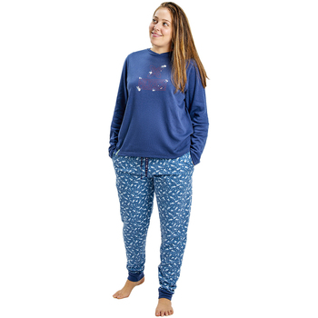 Kleidung Damen Pyjamas/ Nachthemden Munich MUDP0200 Blau