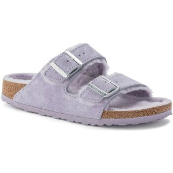 Schuhe Damen Pantoletten / Clogs Birkenstock Pantoletten Arizona Shearling Suede purple 1023256 Violett