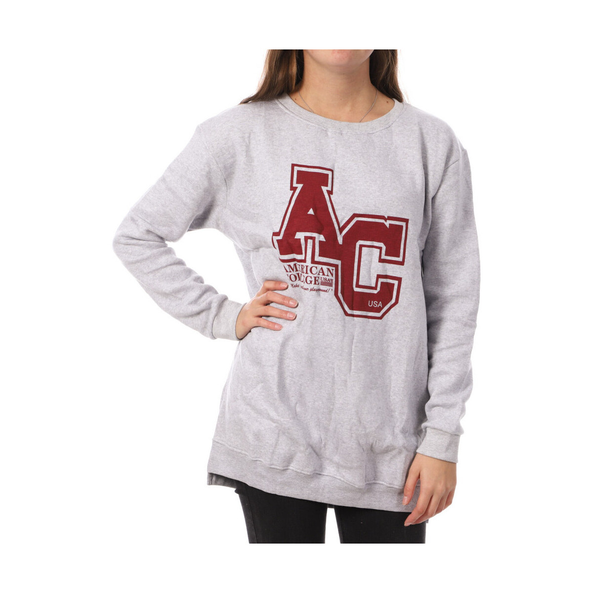 Kleidung Damen Sweatshirts American College YR656 Grau