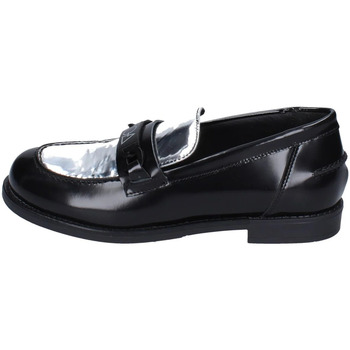 Schuhe Damen Slipper Loafer EY295 Schwarz