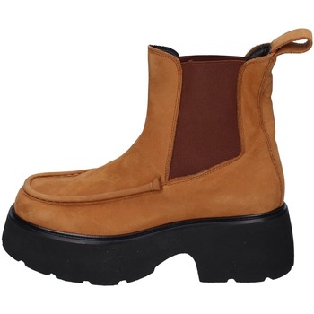 Schuhe Damen Low Boots Loafer EY303 Braun