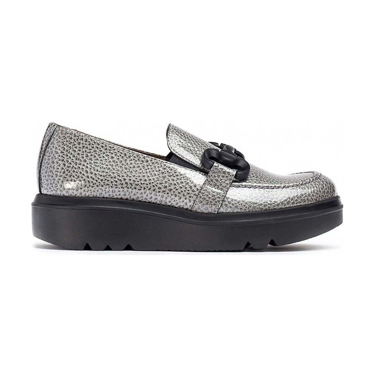Schuhe Damen Slipper Wonders CARIBOU LOAFERS A-2821 Grau