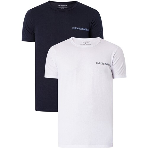 Kleidung Herren T-Shirts Emporio Armani 2er Pack Lounge Crew T-Shirts Multicolor
