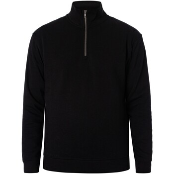 Jack & Jones Bradley-Sweatshirt mit halbem Reißverschluss Schwarz