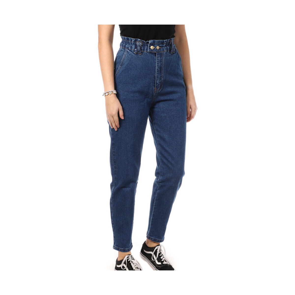 Kleidung Damen Straight Leg Jeans Monday Premium PS-2100-59 Blau