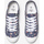 Schuhe Damen Sneaker Low Le Temps des Cerises Marineblaue Basic Sneaker mit Blumenmuster Blau