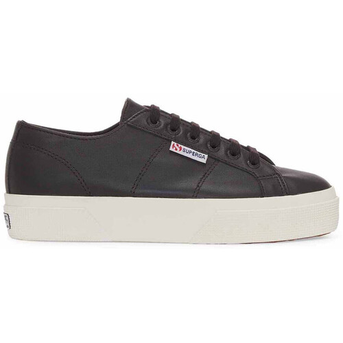 Schuhe Damen Sneaker Superga Baskets femme  2740 Platform Schwarz