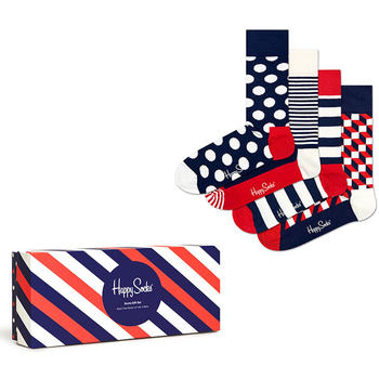 Unterwäsche Socken & Strümpfe Happy socks Classic Navy 4-Pack Gift Box Multicolor