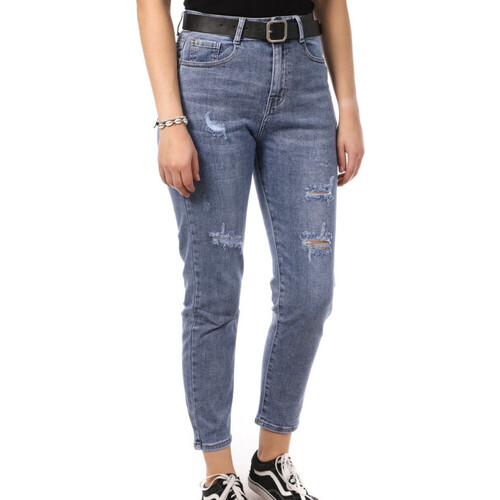 Kleidung Damen Straight Leg Jeans Monday Premium LW-198 Blau