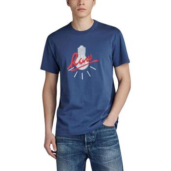 Kleidung Herren T-Shirts G-Star Raw  Blau