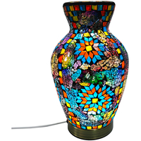 Home Tischlampen Signes Grimalt Mosaik -Vase -Lampe Multicolor