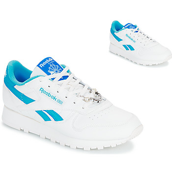 Schuhe Damen Sneaker Low Reebok Classic CLASSIC LEATHER VEGAN Weiss / Blau