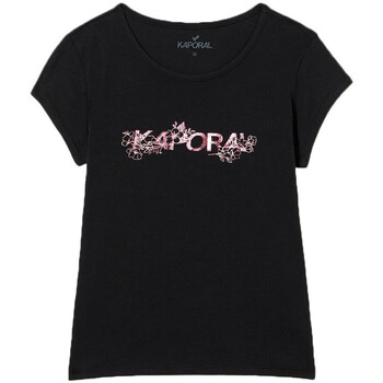 Kleidung Mädchen T-Shirts Kaporal FOYCEE23G11 Schwarz