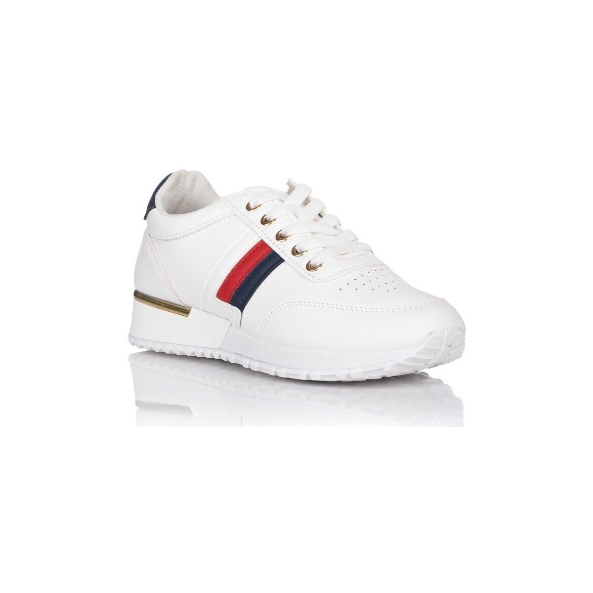Schuhe Damen Sneaker Low Sport YY52 Weiss