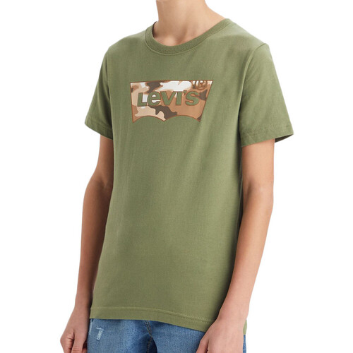 Kleidung Jungen T-Shirts & Poloshirts Levi's 9EH888-E3Q Grün