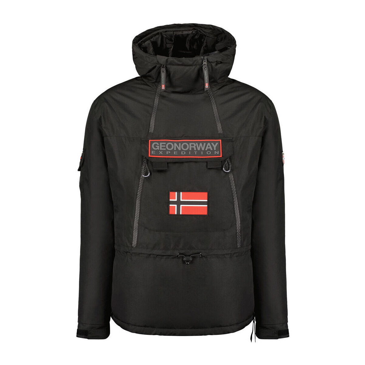 Kleidung Herren Trainingsjacken Geographical Norway Benyamine054 Man Black Schwarz