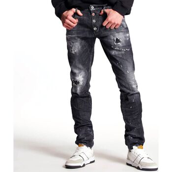 Kleidung Herren Jeans Dsquared PAC-MAN BLACK WASH COOL GUY JEANS Schwarz