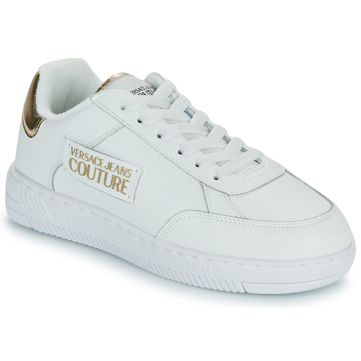 Schuhe Damen Sneaker Low Versace Jeans Couture VA3SJ5 Weiss / Gold