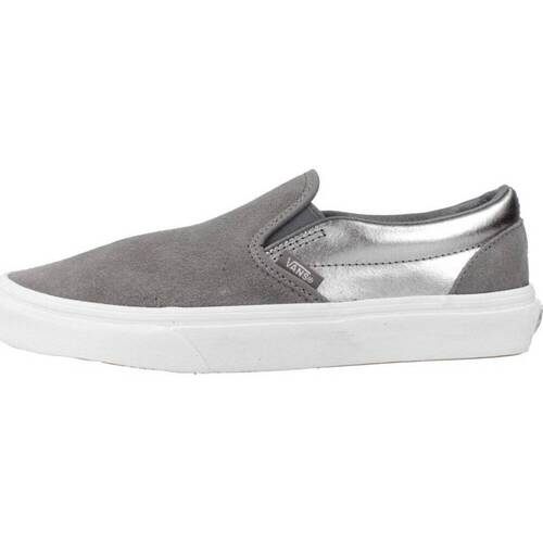 Schuhe Damen Sneaker Vans CLASSIC SLIP-ON Grau