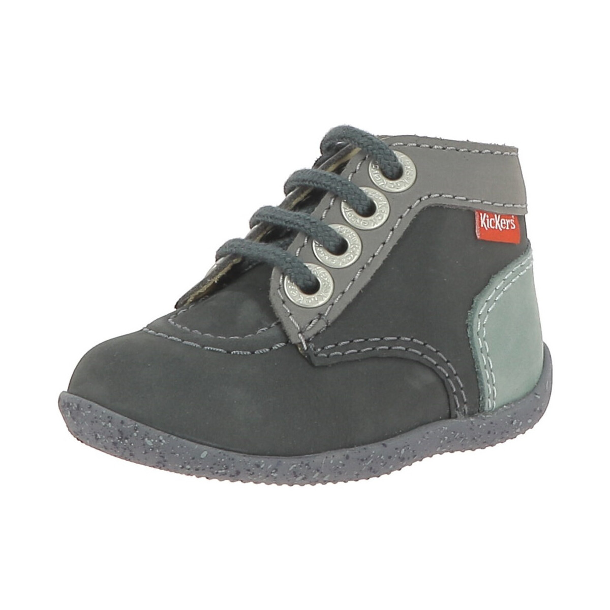 Schuhe Jungen Boots Kickers BONBON-2 Grau
