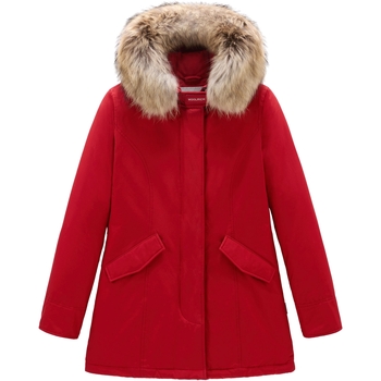 Kleidung Damen Daunenjacken Woolrich ARCTIC-PARKA-RACCOON-RED Rot